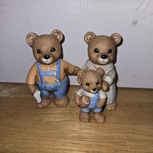 Adorable Bear Family Figurine Set